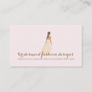 Fashion for Wedding Bridesmaid Event Party Business Card