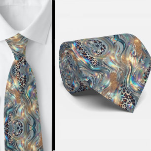 Fashion-Forward Gentleman   Opal Leopard Necktie