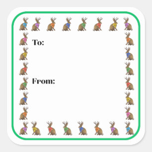 Fashion Forward Jackalope Sticker