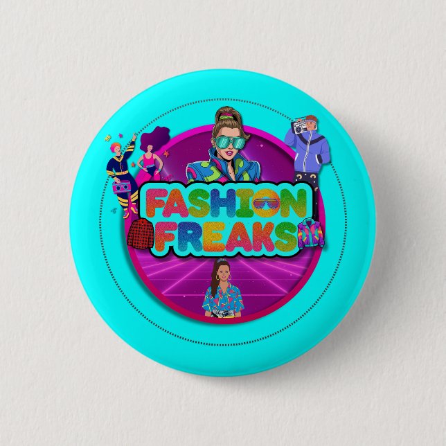Fashion Freaks Logo Button (Front)