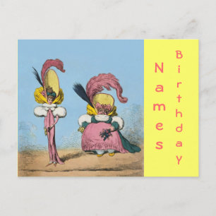 Fashion Funny ~ Postcard / Invitations 4.25 x 5.6