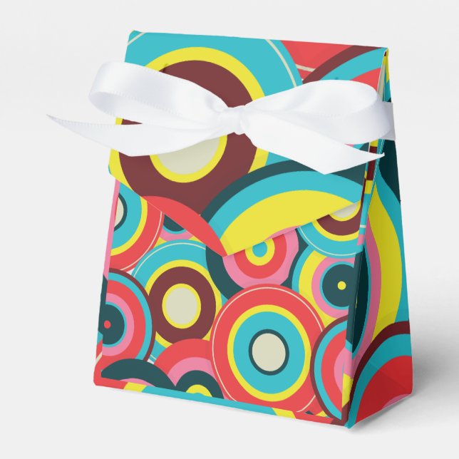  Fashion Geometric Vintage- Pattern Stylish Modern Favour Box (Front Side)