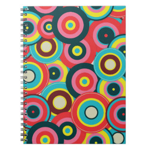 Fashion Geometric Vintage- Pattern Stylish Modern Notebook