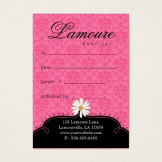 Fashion Gift Card Pretty Shoes Dress Pink Black