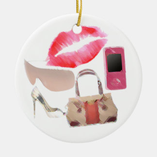 Fashion Girl Ceramic Tree Decoration
