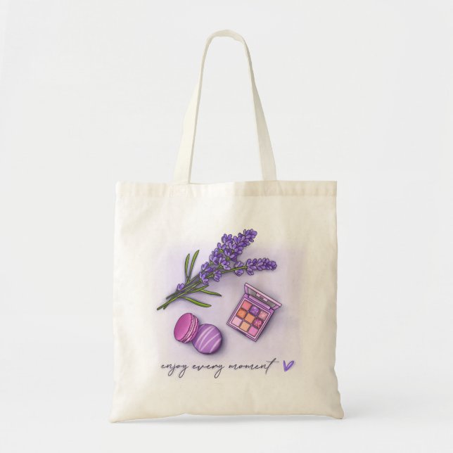 Fashion Girl Enjoy Every Moment Tote Bag (Front)