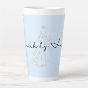 Fashion Girl Line Art Minimalist Aesthetic Coffee Latte Mug