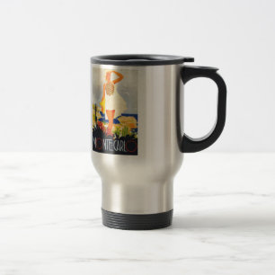 Fashion Girl Monte Carlo Beach Travel Mug