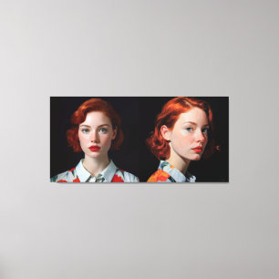 FASHION GIRL PORTRAIT SERIES N84 CANVAS PRINT