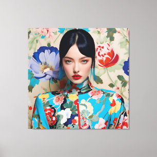 FASHION GIRL PORTRAIT SERIES N8 CANVAS PRINT