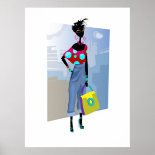 fashion girl poster