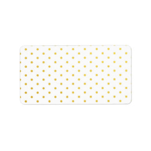 Fashion gold polka dots label