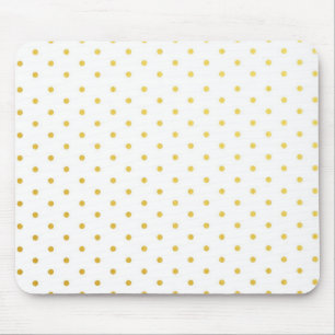 Fashion gold polka dots mouse pad
