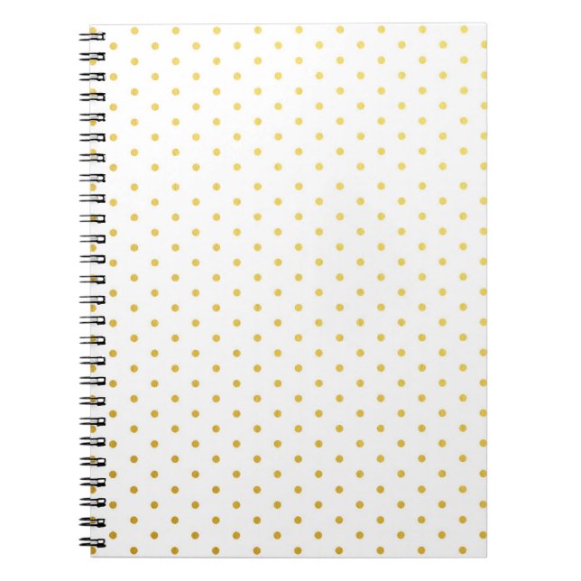 Fashion gold polka dots notebook (Front)