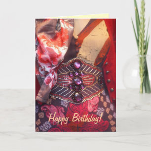 Fashion happy birthday card
