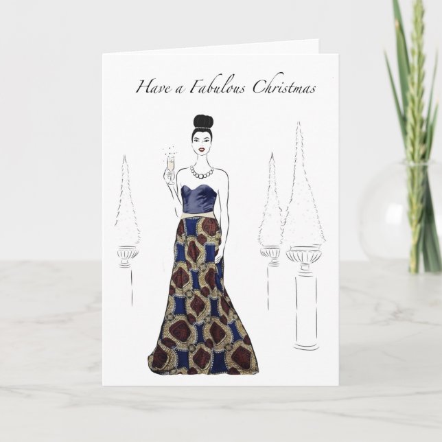 Fashion Illustration Christmas cards (Front)