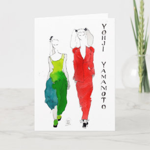 Fashion Illustration Greeting Card