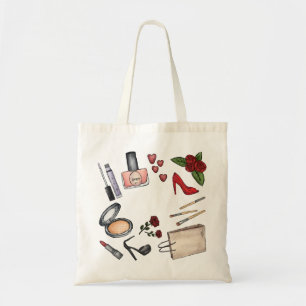 Fashion illustration tote bag