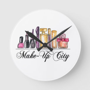 Fashion Illustration Watercolor Acrylic Wall Clock
