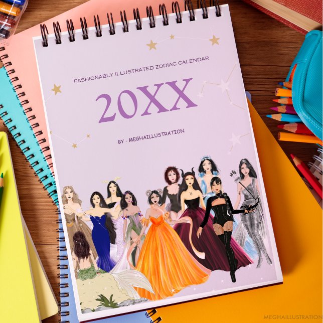 Fashion illustration, zodiac signs, zodiac calendar (Creator Uploaded)