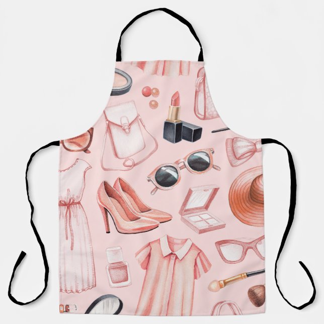 Fashion illustrations. Seamless pattern Apron (Front)