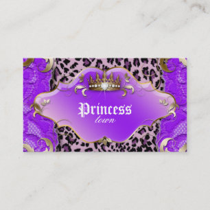 Fashion Jewellery Business Card Leopard Lace
