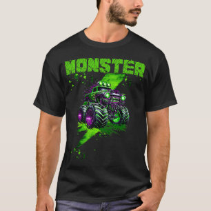 fashion kids monster truck boys Jam Trucks Lovers  T-Shirt