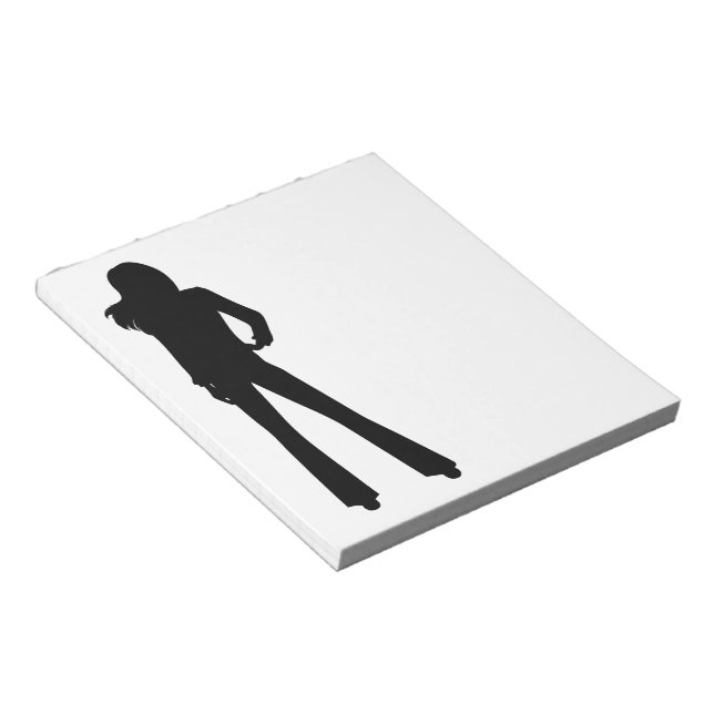 FASHION LADY SLENDER SILHOUETTE NOTE PAD (Angled)