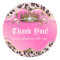 Fashion Leopard Sticker Jewellery Crown Pink