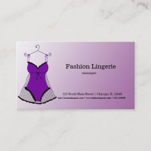 Fashion Lingerie Business Card