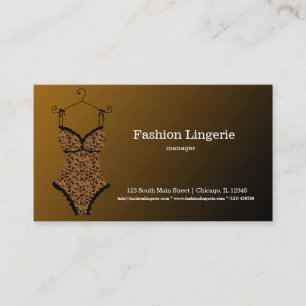 Fashion Lingerie Business Card
