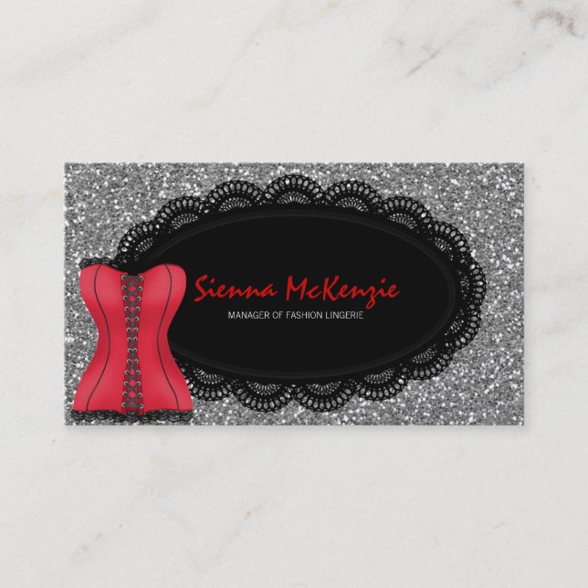 Fashion Lingerie Business Card (Front)