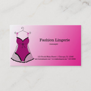 Fashion Lingerie Business Card