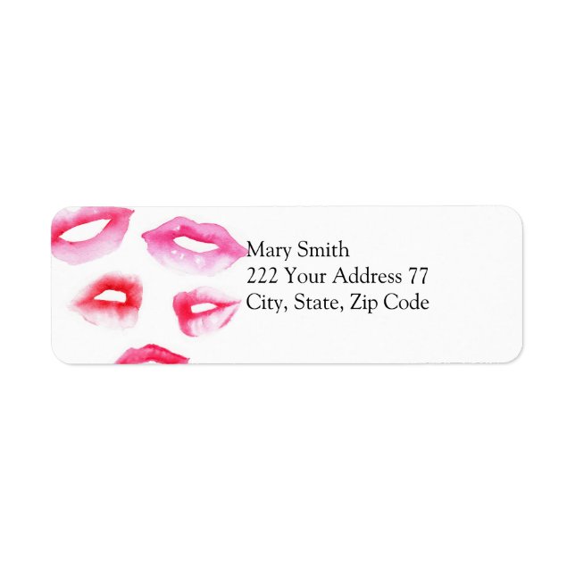 Fashion Lips Address Label (Front)