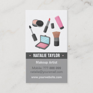 Fashion Makeup Makeover Business Cards
