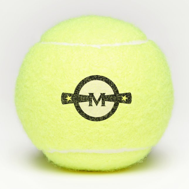 Fashion Match Star Design Tennis Balls (Front)
