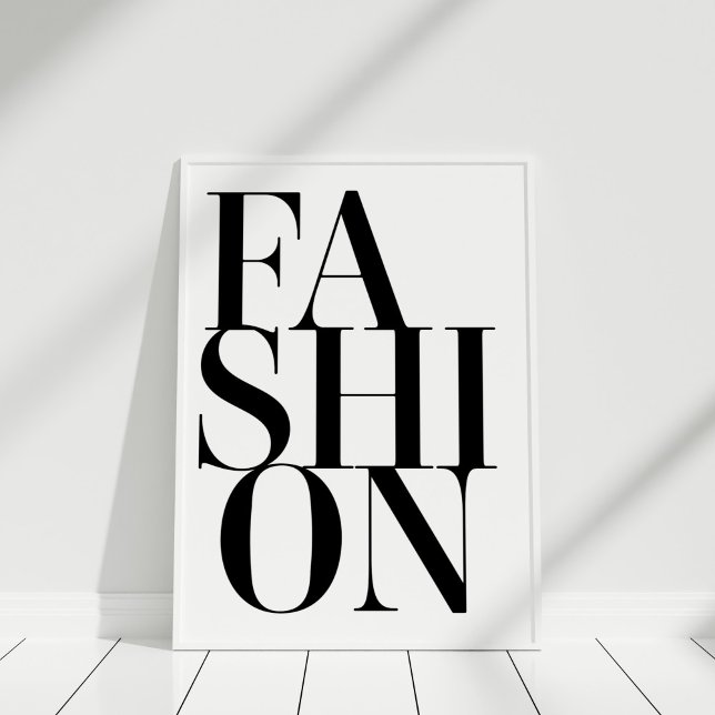 Fashion Minimalist Typography Poster Print (Fashion Minimalist Typography Poster Print)