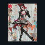 Fashion Mixed Media Collage Postcard<br><div class="desc">Digital art by Angelandspot  © 2025</div>