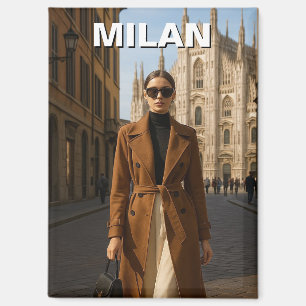 Fashion Model in Milan Italy Magnet
