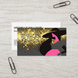Fashion Model Logo Business Card
