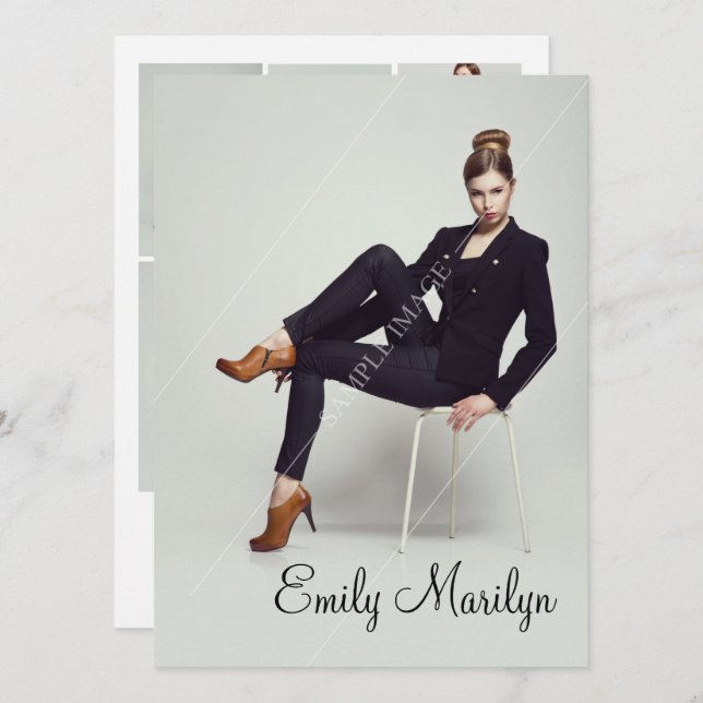 Fashion Modelling Comp Card (Front/Back)