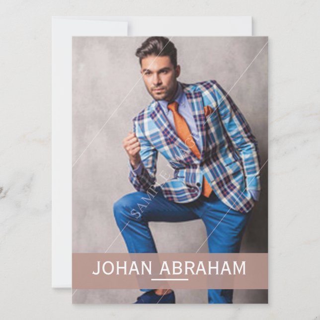 Fashion Modelling Composite Card (Front)