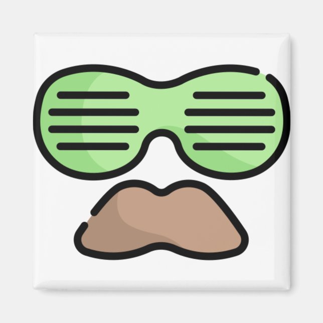 Fashion Moustache Magnet (Front)