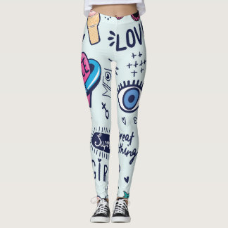 Fashion Patch: Pop Art Stickers. Leggings