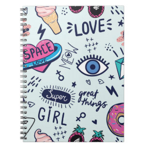 Fashion Patch: Pop Art Stickers. Notebook