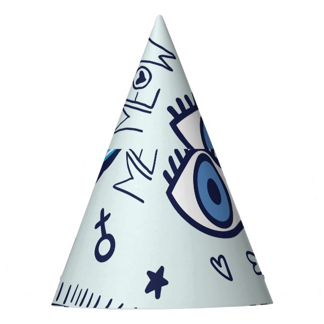 Fashion Patch: Pop Art Stickers. Party Hat (Front)