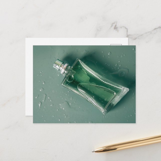Fashion perfume bottle postcard (Front/Back In Situ)
