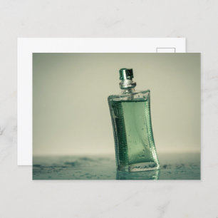 Fashion perfume bottle postcard