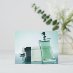 Fashion perfume bottle postcard