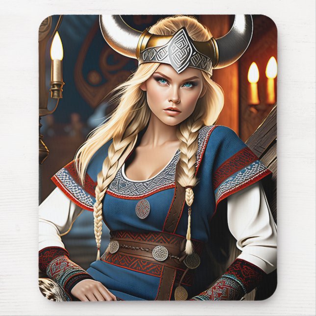 Fashion photography: capture the Viking chic with  Mouse Pad (Front)